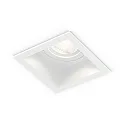 Plafonnier encastré PLANO à 1 flamme GU10 IP44, blanche gradable