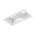 recessed spotlight PLANO 2.0 - LED 2 flames, cardanic swivelling, with wire springs IP20, mat, traffic white dimmable
