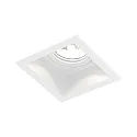 Projecteur encastré PLANO IP44 1.0 - LED à 1 flamme, rigide, avec ressorts à pince IP44 / IP20, mat, blanc trafic gradable