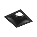Plafonnier encastré PLANO à 1 flamme IP44, noir gradable