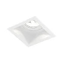 Plafonnier encastré PLANO à 1 flamme IP44, blanche gradable