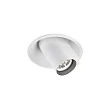LED Recessed spot BLIEK ROUND 1.0, 350/500mA, 7/10W, 3000K, CRi >90, rotatable, swivelling, white