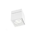 Luminaire de plafond SIRRO 1.0 forme en dé, pivotant, rotatif GU10 IP20, couvert de poudre, blanche gradable