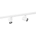 1-Projecteur monophasé SQUBE ON TRACK 1.0 avec adaptateur IP20, blanche gradable