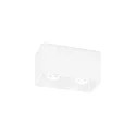Luminaire de plafond DOCUS 2.0 à 2 flammes, angulaire, reculer GU10 IP20, blanche gradable
