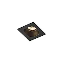 Downlight PIRRO 1.0 à 1 flamme IP20, noir gradable
