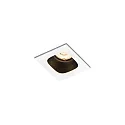 Downlight PIRRO 1.0 à 1 flamme IP20, noir, blanche gradable