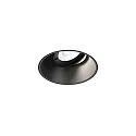 Plafonnier encastré DEEP ADJUST PETIT TRIMLESS 1.0 - LED affleurant, pivotant à la cardan IP20, mat, noir profond gradable