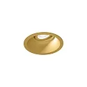 ceiling recessed luminaire DEEP ADJUST PETIT 1.0 with leaf springs, cardanic swivelling IP20, gold dimmable