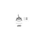 Wever & Ducré ceiling recessed luminaire DEEP PETIT IP65 1.0 - LED rigid, current constant IP65, mat, traffic white dimmable