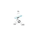 Wever & Ducré 1-Projecteur monophasé SARA 1.0 IP20, noir gradable
