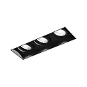 Plafonnier encastré STRANGE PETIT TRIMLESS 3.0 angulaire, affleurant, pivotant à la cardan IP20, mat, noir profond gradable