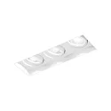 Plafonnier encastré STRANGE PETIT TRIMLESS 3.0 angulaire, affleurant, pivotant à la cardan IP20, mat, blanc trafic gradable