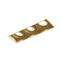 Lumière encastrée STRANGE PETIT TRIMLESS 3.0 3 flammes IP20, champagne 22,4W 1530lm 2700K 31° CRI 90