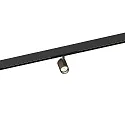 Projecteur sur rail CENO ON STREX 1.0 avec adaptateur IP20, bronze, noir mat 