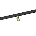 Projecteur sur rail CENO ON STREX 1.0 avec adaptateur IP20, champagne, noir mat 