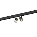 Projecteur sur rail CENO ON STREX 2.0 à 2 flammes, avec adaptateur IP20, bronze, noir mat gradable