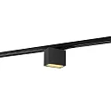1-Projecteur monophasé PIRRO OPAL ON TRACK 2.0 adaptateur monophasé inclus IP20, or, noir mat gradable