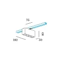 Wever & Ducré 1-Projecteur monophasé PIRRO SPOT ON TRACK 4.0 4 flammes, adaptateur monophasé inclus IP20, or, noir mat gradable