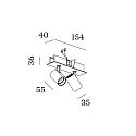 Wever & Ducré Downlight CENO 2.0 à 2 flammes, pivotant, rotatif IP20, bronze gradable