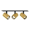 LED Recessed spot CENO 3.0, 3 flames, 3000K, CRi >90, rotatable/swivelling, dimmable, black gold