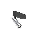 spot MATCH CEILING SURF 1.0 IP20, aluminium, black matt 