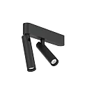 spot MATCH CEILING SURF 2.0 IP20, black matt dimmable