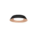 Applique et plafonnier TOWNA 1.0 petit IP44, cuivre, noir gradable