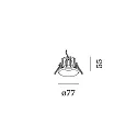 Wever & Ducré recessed luminaire TAIO IP65 CEILING REC 1.0 IP65, black matt  9W 350lm 2700K CRI 90-100
