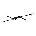 Luminaire de plafond TRACE GRID 1.0 Bas, direct IP20, champagne, mat, noir profond gradable