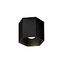 ceiling luminaire HEXO CEILING SURF 1.0 1 flame, Dim-To-Warm IP20, black matt dimmable