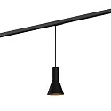 Luminaire à suspension monophasé ODREY ON TRACK 1.3 adaptateur monophasé inclus GU10 IP20, noir mat