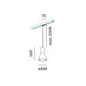 Wever & Ducré 1-phase pendant luminaire ODREY ON TRACK 1.3 incl. 1-phase adapter GU10 IP20, white matt