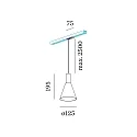 Wever & Ducré Luminaire à suspension monophasé ODREY ON TRACK 1.4 adaptateur monophasé inclus GU10 IP20, or