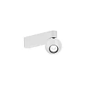 Luminaire de plafond LECA 1.0 à 1 flamme, pivotant à la cardan IP20, blanc mat gradable