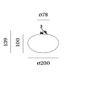 ceiling luminaire PERLEZ IP44 3.0 - Ø 20CM multipower, cambered, semi flush IP44 / IP20, white dimmable