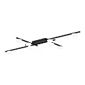 ceiling luminaire PERLEZ GRID 1.0 8 flames IP20, black matt dimmable