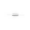 Luminaire mural LARRA OPAL 1.0 S14d IP20, noir mat gradable