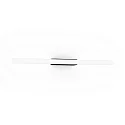 Luminaire mural LARRA OPAL 2.0 S14d IP20, noir mat gradable