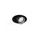 Projecteur encastré QITO TRIMLESS 1.0 rond, affleurant, à cardan IP20, noir mat gradable