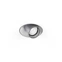 recessed spotlight QITO TRIMLESS 1.0 round, flush, cardanic IP20, brushed aluminium dimmable
