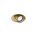 Projecteur encastré QITO TRIMLESS 1.0 rond, affleurant, à cardan IP20, champagne, brossé gradable