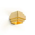 Wall luminaire J.J.W. 02, E27, aluminum, gold