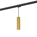 Luminaire suspendu triphasé HEXO ON TRACK 3.0 - PAR16 angulaire, langue, avec adaptateur GU10 IP20, or gradable