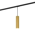 1- Luminaire à suspension monophasé HEXO ON TRACK 3.0 - PAR16 angulaire, langue, avec adaptateur GU10 IP20, or gradable