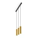 Luminaire à suspension HEXO 3.0 - PAR16 angulaire, langue, avec câble ouvert GU10 IP20, or gradable