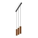Luminaire à suspension HEXO 3.0 - PAR16 angulaire, langue, avec câble ouvert GU10 IP20, cuivre gradable
