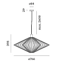 Wever & Ducré Luminaire à suspension WIRO 2.0 DIAMOND CEILING SUSP E27 IP20, cuivre 