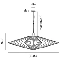 Wever & Ducré Luminaire à suspension WIRO 3.0 DIAMOND CEILING SUSP E27 IP20, cuivre 