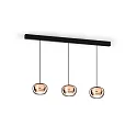 Wever & Ducré Luminaire à suspension WETRO 1.0 à 1 flamme, Dim-To-Warm IP20, cuivre gradable